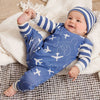 Boy airplane romper with matching hat