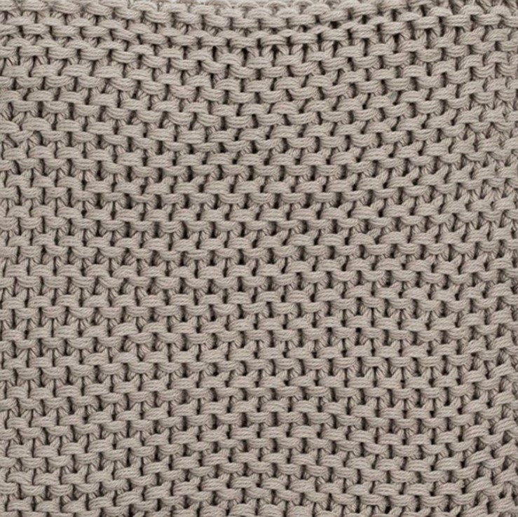 Gray 100% Organic Cotton Knit Blanket and Knit Hat