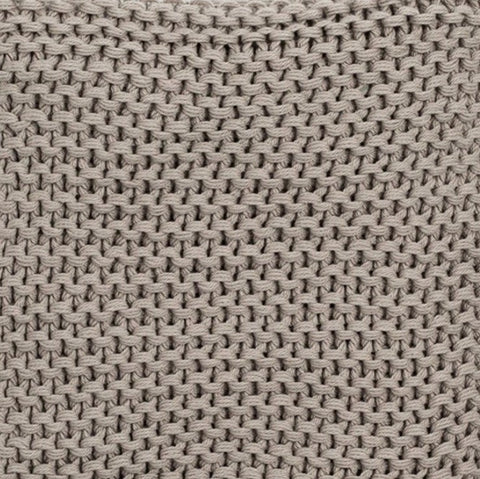 Gray 100% Organic Cotton Knit Blanket and Knit Hat