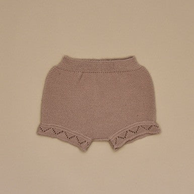 Baby Beige Knit Shorts