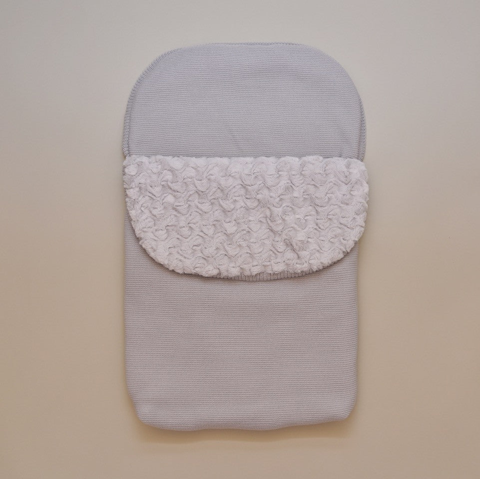 Gray Baby Knit Bunting Bag Sack