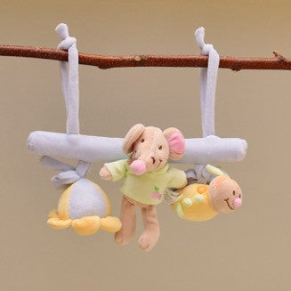 Soft Pastel Colored Baby Activity Hanging Toy